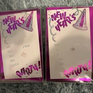 Vintage Arlene Segal Designs New Year’s Party Invitations. 2 New Boxes of 10